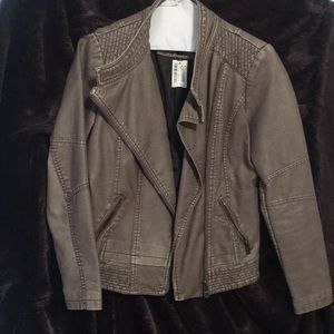 Faux leather jacket
